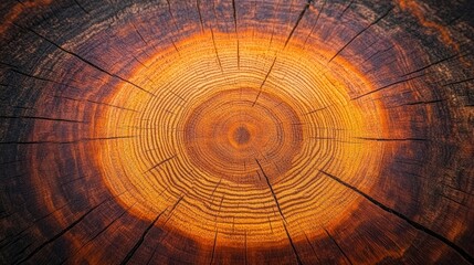 Forest tree cross-section, rings, texture, background, design
