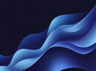 Poster - Abstract blue sound wave background, a vector illustration for graphic design or cover presentation with audio vibes in a technology concept. 