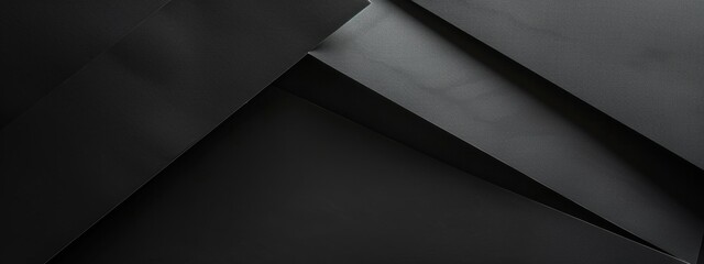Wall Mural - Abstract minimalist wallpaper with orderly geometric arrangements on black background. Featuring white space in the center for text, ideal for design templates and modern banners.