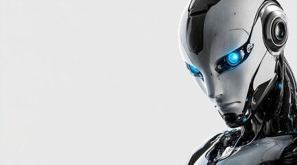 Poster - Advanced Robot Design: Exploring Futuristic AI with Complex Mechanics and Aesthetics