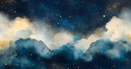 Wall Mural - starry night sky