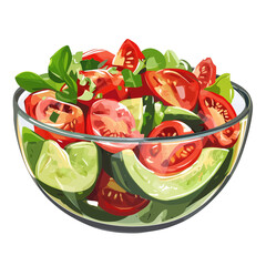 Wall Mural - salad, food, snack, healthy, Transparent background