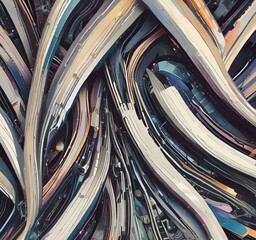 Poster - illustration of abstract technology background.