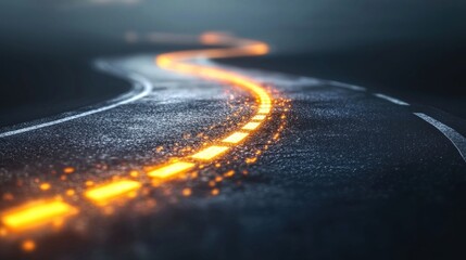 glowing road to the future: a journey ahead