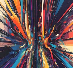 Poster - Illustration of abstract technology background.