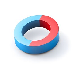 Aufkleber - 3D Pie Chart Illustration