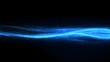 © tolem929 - Abstract blue light waves on dark background
