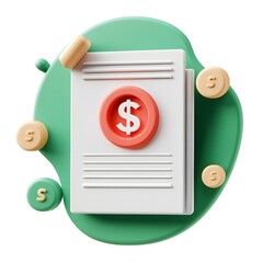 Poster - Abstract financial report graphic