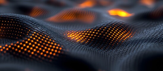 Poster - Abstract glowing network texture
