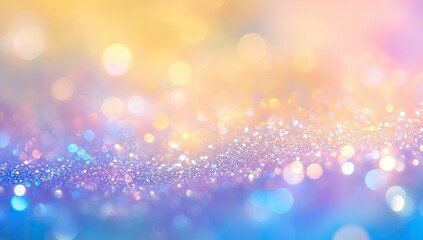Poster - Abstract bokeh background with pastel colors
