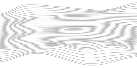 Poster - Modern abstract wave lines on white background.