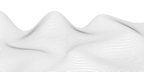 Poster - Modern abstract background with wavy lines. Vector illustration.