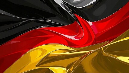 Poster - Abstract illustration of the iconic german flag