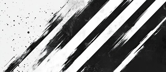 Poster - Abstract diagonal brush strokes