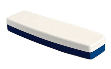 Aufkleber - A magnetic whiteboard eraser with a felt surface, isolated on a empty plain background