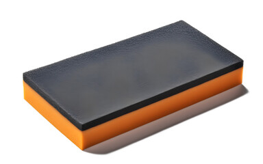 Aufkleber - A magnetic whiteboard eraser with a felt surface, isolated on a empty plain background