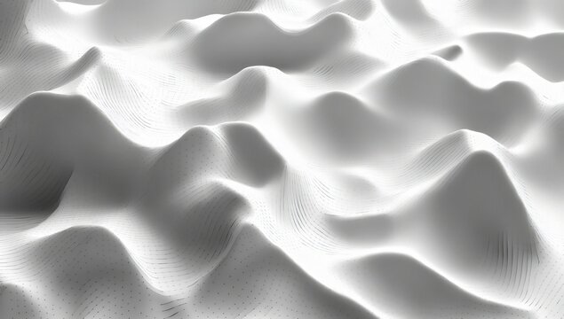 An abstract detailed shape rendered in a minimalist futuristic setting