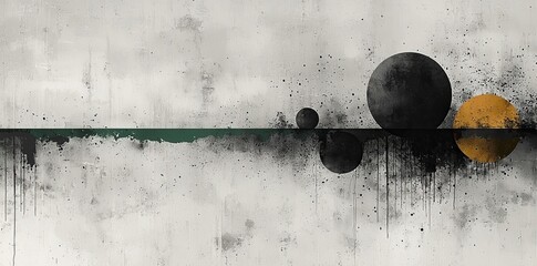 Poster - A generative AI crafted an abstract background with a hanging wall decor art frame