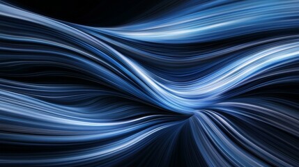 Poster - With Stock, a blue abstract motion light background adds depth