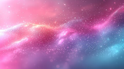Poster - Gradient background with a blurred effect, revealing an abstract watercolor texture in pink, violet, and blue hues
