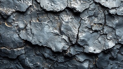 Poster - An abstract, dark black textured chalkboard wall background with a grunge painted charcoal blackboard concrete texture wallpaper design