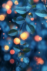 Poster - Blurred lights on a springtime natural background
