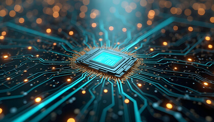 A Futuristic Circuit Technology background