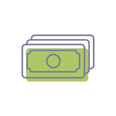 Wall Mural - Money vector icon 