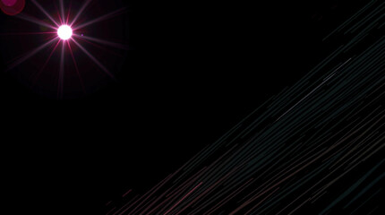 Poster - Radiant orb casting ethereal light across dark rhythmic patterns