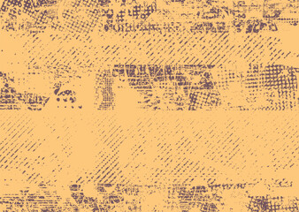 Fototapete - Background with glitch distorted grunge textures . grunge background texture with halftone dots, glitched shapes, textures and lines .Screen print vector background with grunge textured surface.