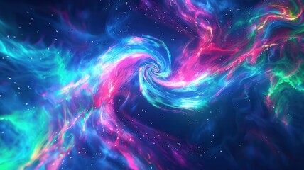 abstract vibrant swirl spin striped galaxy colors gradient glowing shine space sky universe purple b