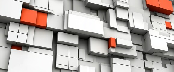 Poster - Abstract geometric background showcasing concepts of big data or cyber security technology