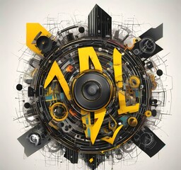 Poster - Illustration of abstract technology background.