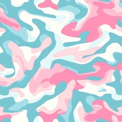 Poster - Abstract paintbrush strokes create a seamless pattern