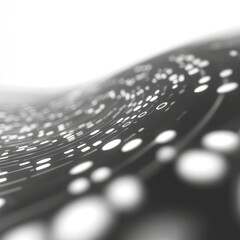 Poster - an animated backdrop of abstract binary code with a padlock is shown. it highlights data and technol