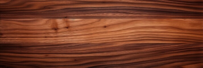 Poster - Detailed Close-Up Texture of Walnut Wood with Rich Brown Tones Highlighting Natural Grain Patterns and Organic Beauty