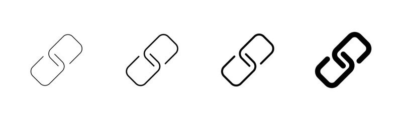 Poster - External link symbol icon vector. Link icon isolated on white background. Link vector icon. Hyperlink chain symbol