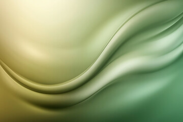 Poster - green background with a wavy line. the line is curved and has a sense of movement