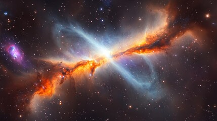 Poster - Cosmic ribbons of light, A majestic nebula in the distant universe