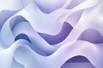 Poster - wave of light blue color with a purple hue. The wave is very long and has a very smooth texture