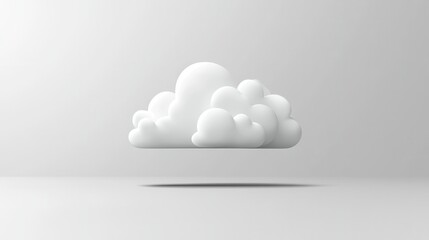 Poster - Icon Cloud on Grey Gradient Background. Vector.