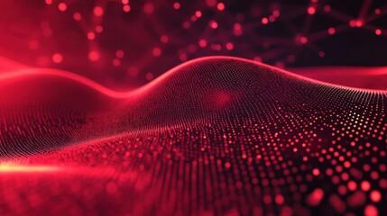 Poster - abstract polygonal space. background with connecting dots and lines. artificial intelligence technol