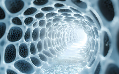 Wall Mural - The microscopic world of cell structure