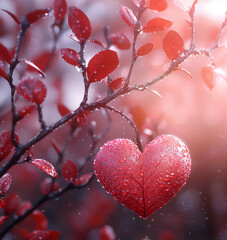 Wall Mural - Abstract Valentines Day Hearts Background