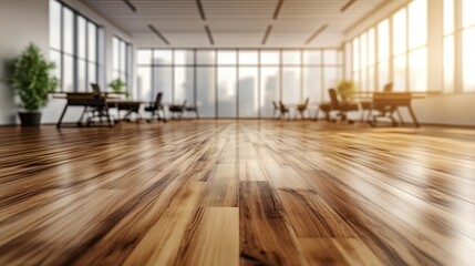 Abstract blurred office interior room,blurry ,working space ,defocused effect,Blurred office interior background with panoramic windows and light from the window. Blurred office space with a business 