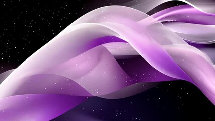 Poster - Colorful waves blend together in an artistic display, creating a mesmerizing abstract composition filled with dynamic movement