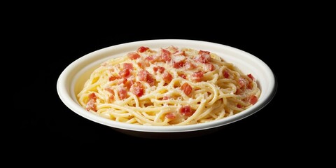 Poster - Spaghetti with Bacon and Tomato Sauce