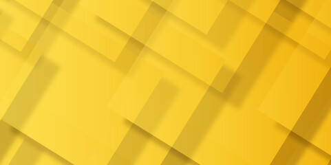 Poster - Abstract modern yellow pattern geometric luxury gradient line background random square shape design. 3d shadow effects, modern design template background. layered geometric triangle shapes.