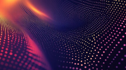 Poster - Halftone gradient effect. Dot texture, dotted geometric pattern background. Fade circle lines, black duotone digital graphic recent vector elements