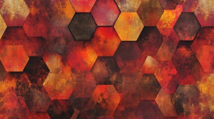 Poster - Abstract hexagonal wallpaper/background/backdrop